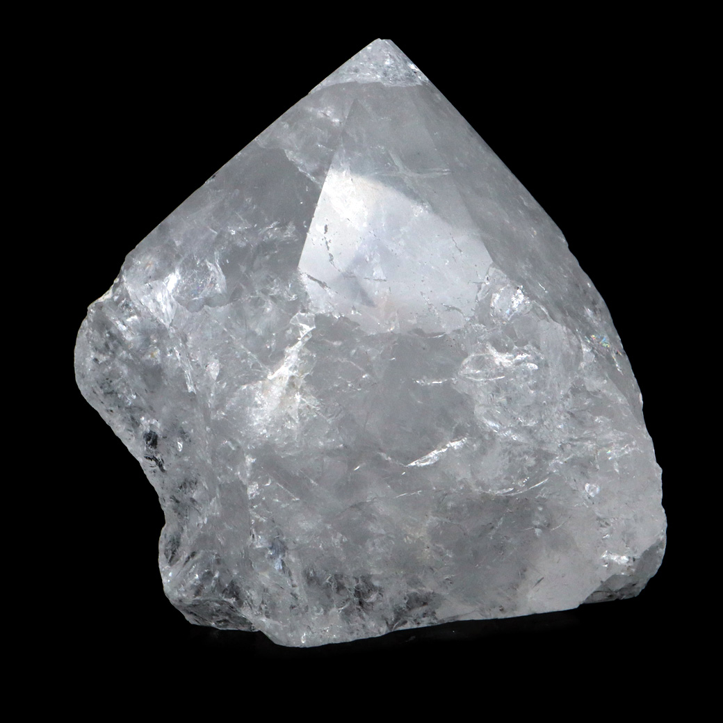 水晶 ポイント 底切り ロッククリスタル 原石 ブラジル産 天然石 1点物 パワーストーン 浄化 ヒーリング 置き物 4月 誕生石