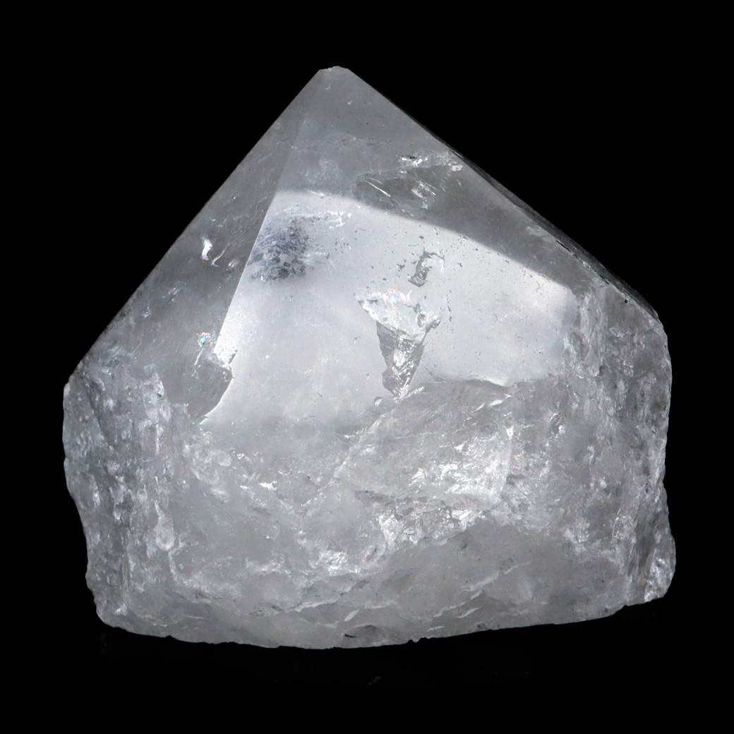 水晶 ポイント 底切り ロッククリスタル 原石 ブラジル産 天然石 1点物 パワーストーン 浄化 ヒーリング 置き物 4月 誕生石