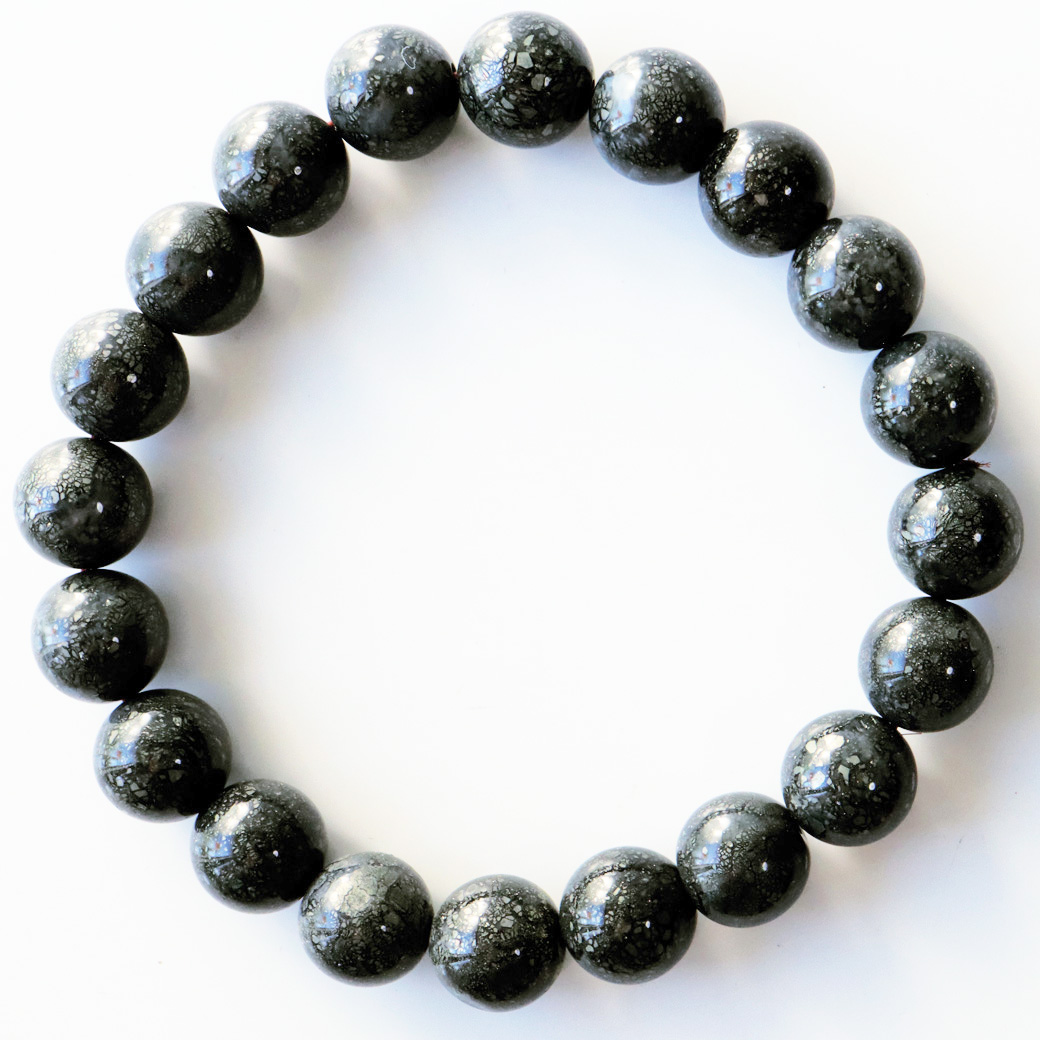 パイライト イン カルセドニー ブレスレット 1点もの