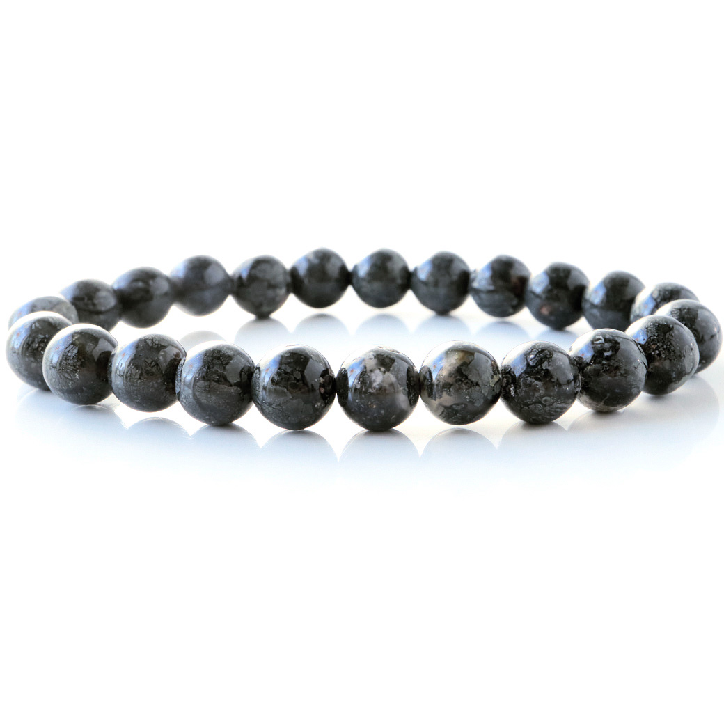 パイライト イン カルセドニー ブレスレット 1点もの