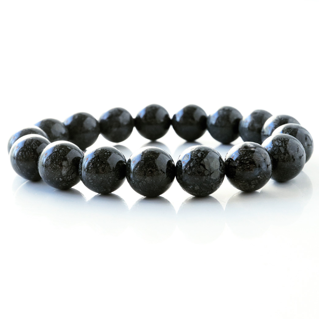 パイライト イン カルセドニー ブレスレット 1点もの