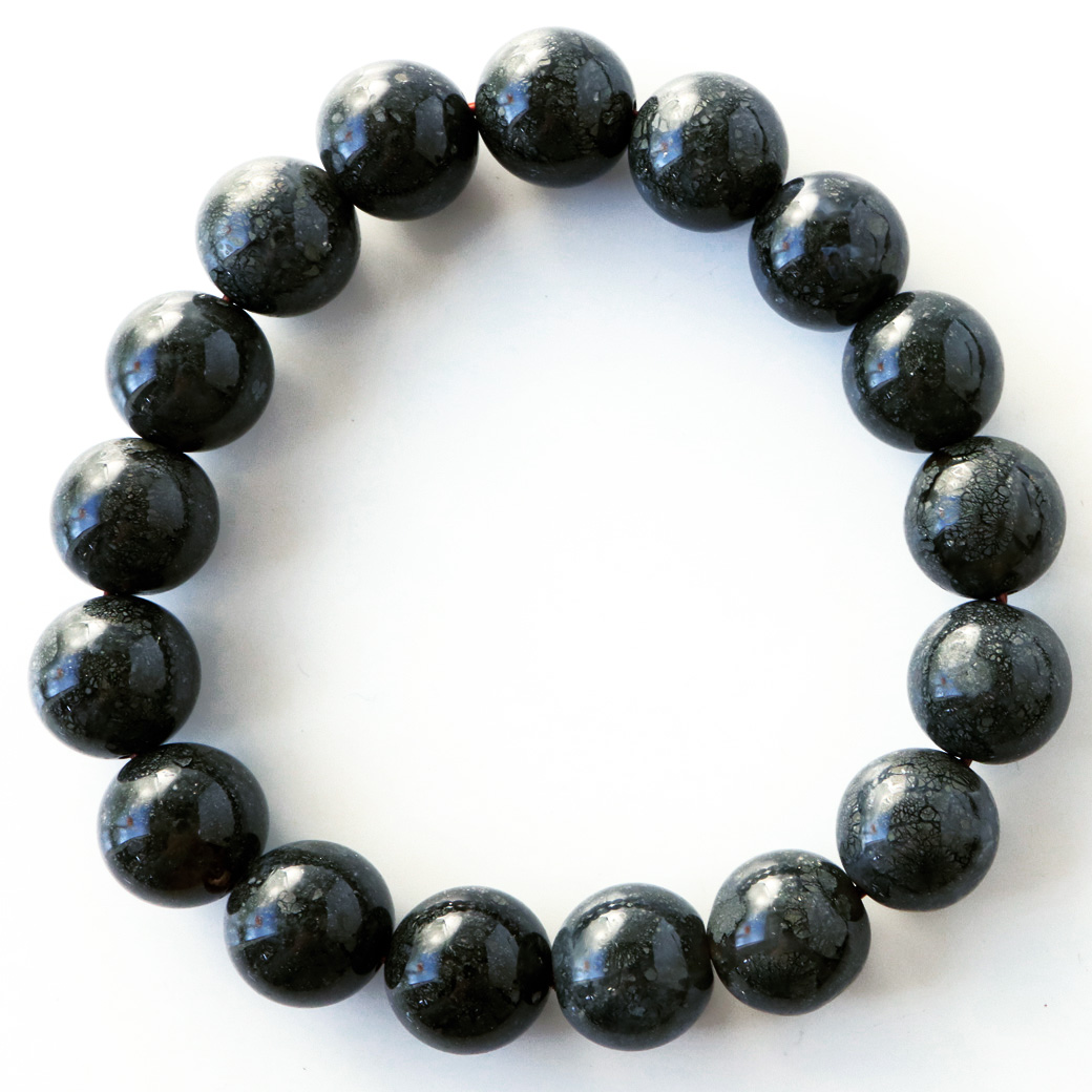 パイライト イン カルセドニー ブレスレット 1点もの