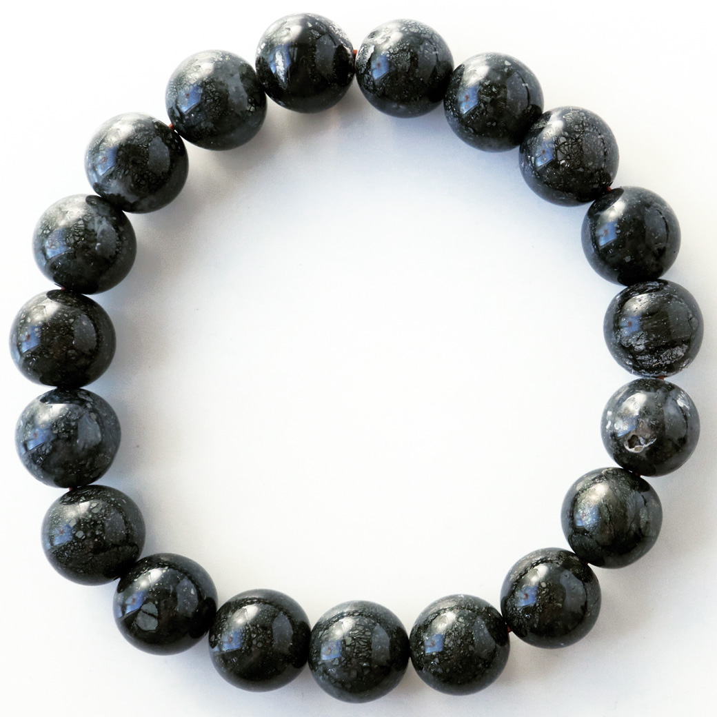 パイライト イン カルセドニー ブレスレット 1点もの