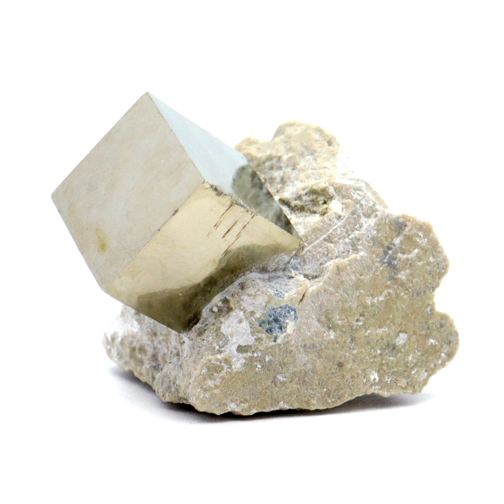 パイライト 原石 母岩付き スペイン ナバフン産 キュービック 結晶 1点もの 黄鉄鉱 pyrite パワーストーン 天然石