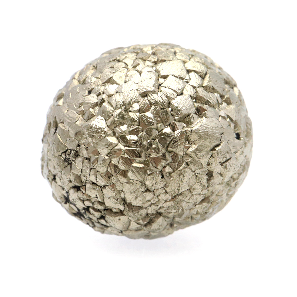 パイライト 原石 たまご型 球 丸玉 自然が生み出した形状 ペルー産 1点もの