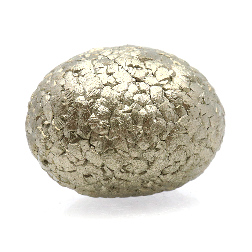 パイライト 原石 たまご型 球 丸玉 自然が生み出した形状 ペルー産 1点もの
