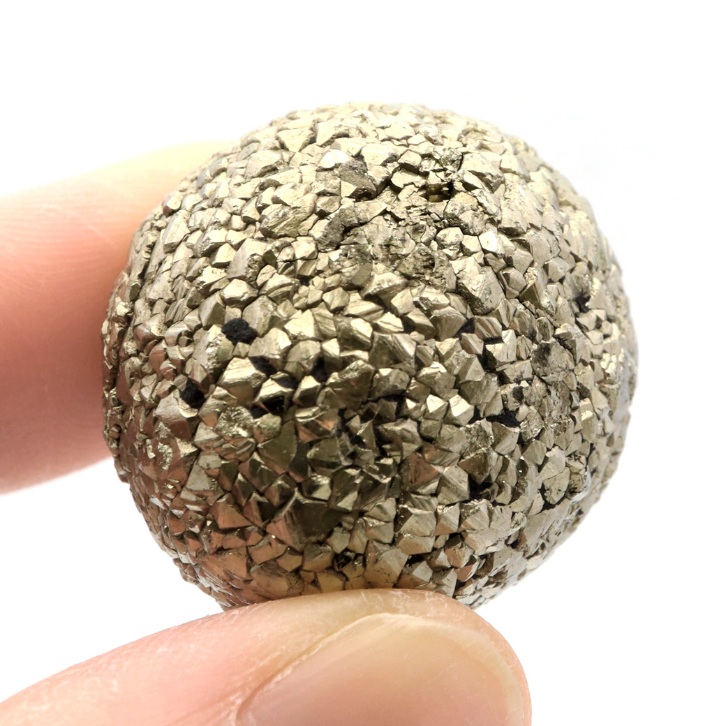 パイライト 原石 たまご型 球 丸玉 自然が生み出した形状 ペルー産 1点もの