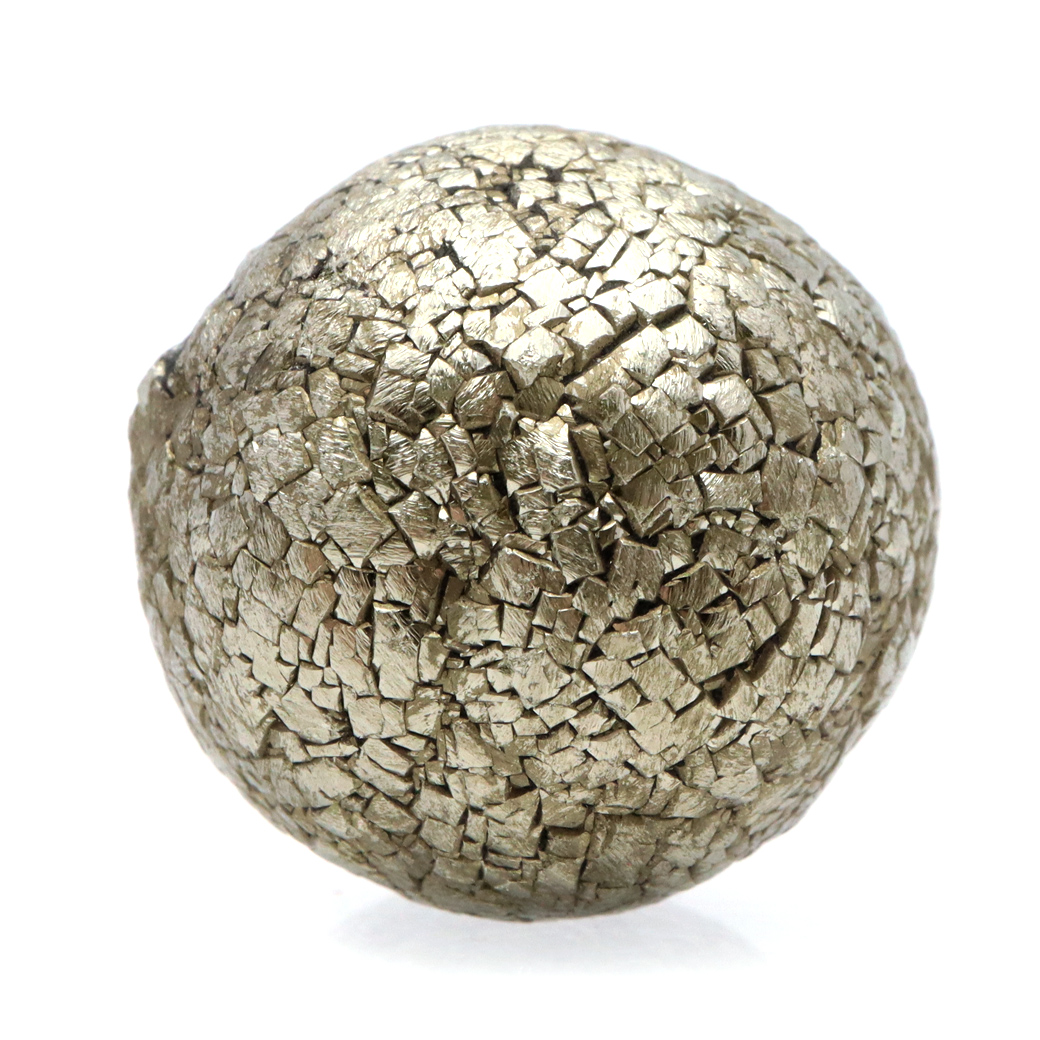 パイライト 原石 たまご型 球 丸玉 自然が生み出した形状 ペルー産 1点もの