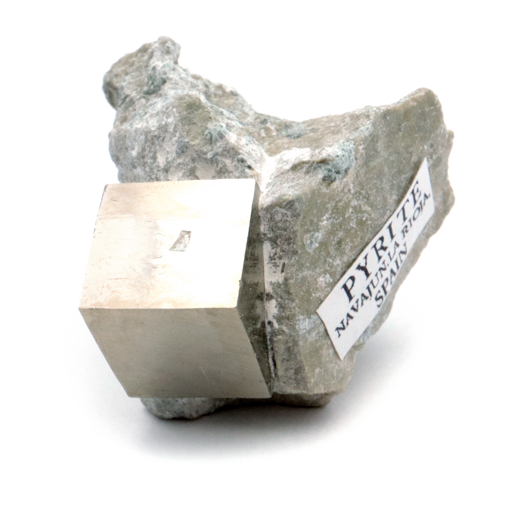 パイライト 原石 母岩付き スペイン ナバフン産 キュービック 結晶 1点もの 黄鉄鉱 pyrite パワーストーン 天然石