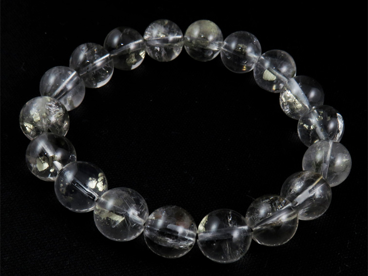 パイライトインクォーツブレスレット