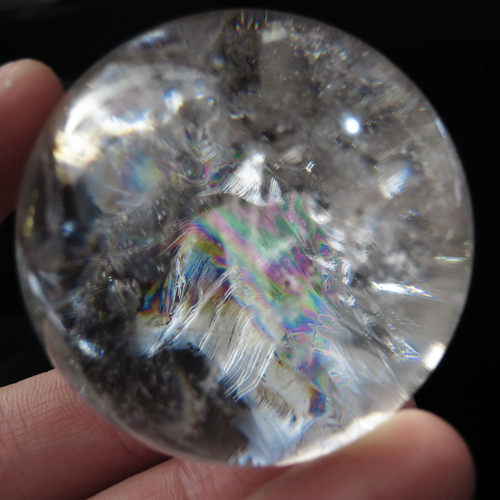 アイリスクォーツ 虹入り 水晶 丸玉  天然石 パワーストーン