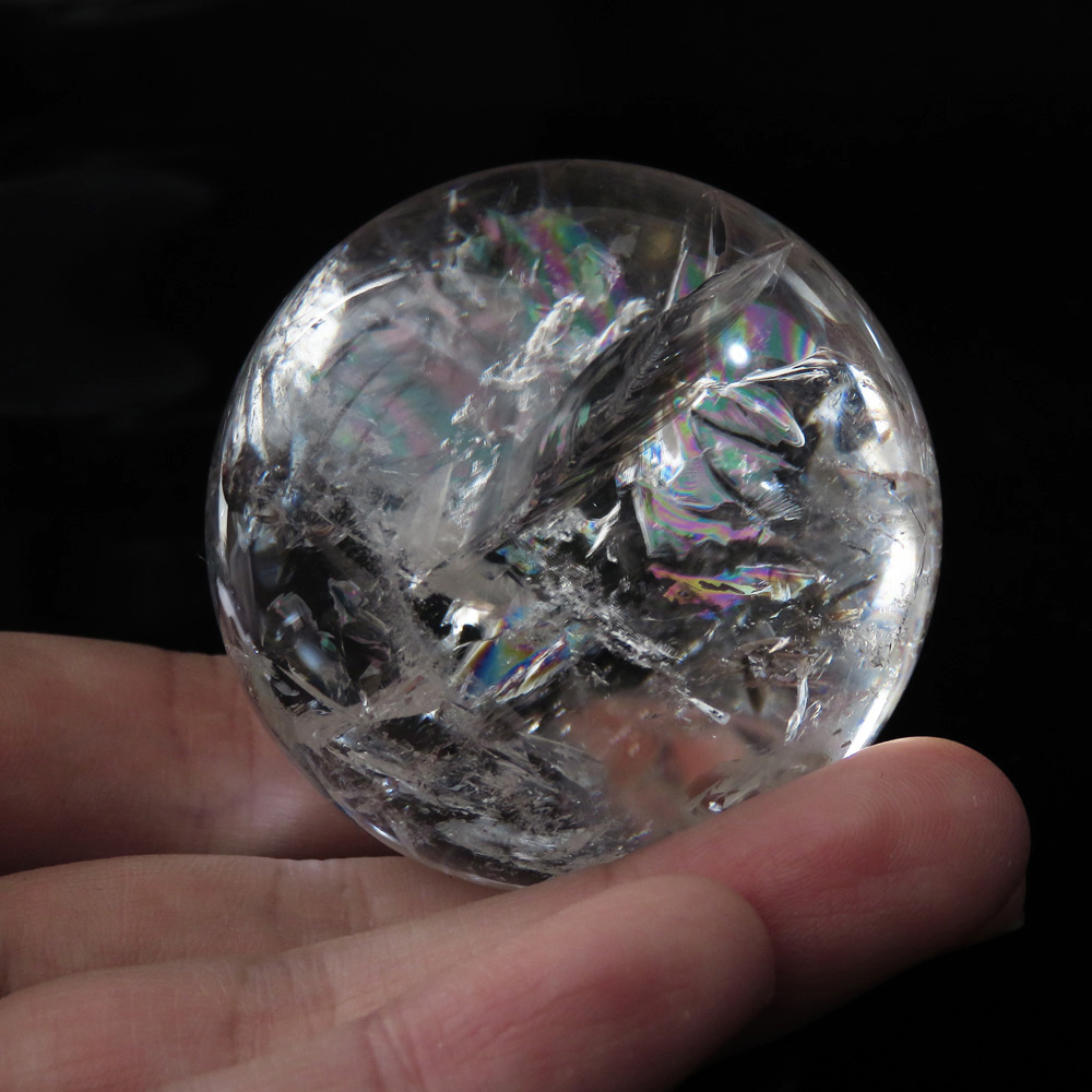 アイリスクォーツ 虹入り 水晶 丸玉  天然石 パワーストーン
