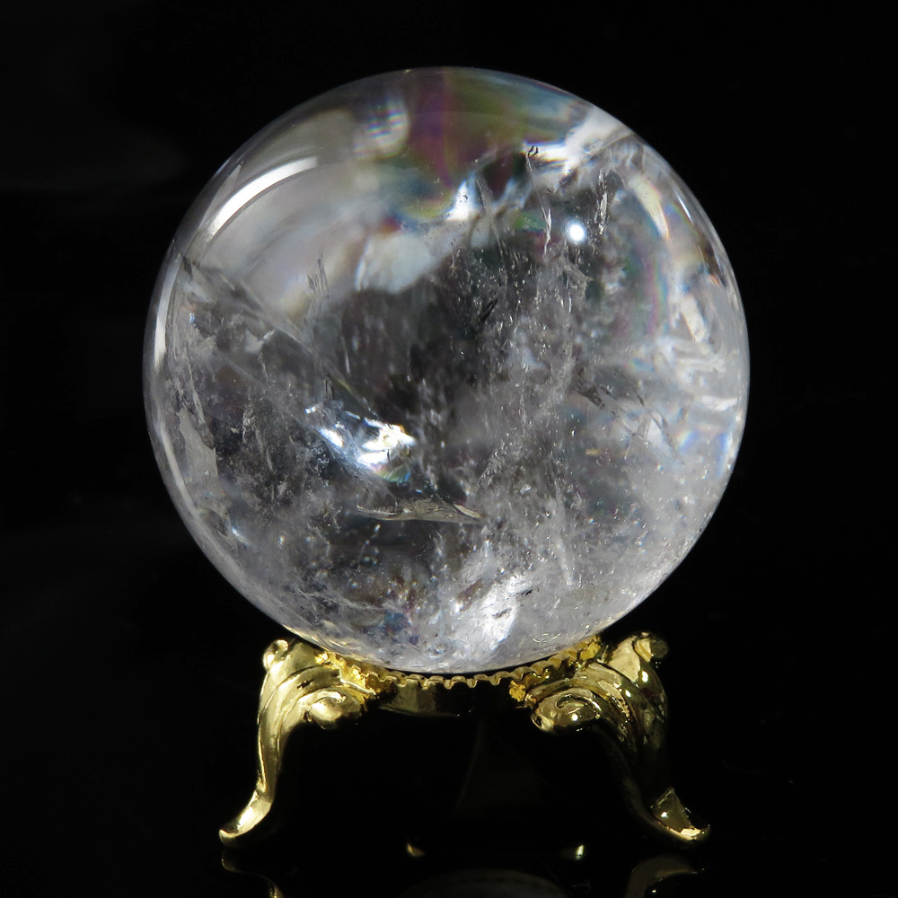 アイリスクォーツ 虹入り 水晶 丸玉  天然石 パワーストーン