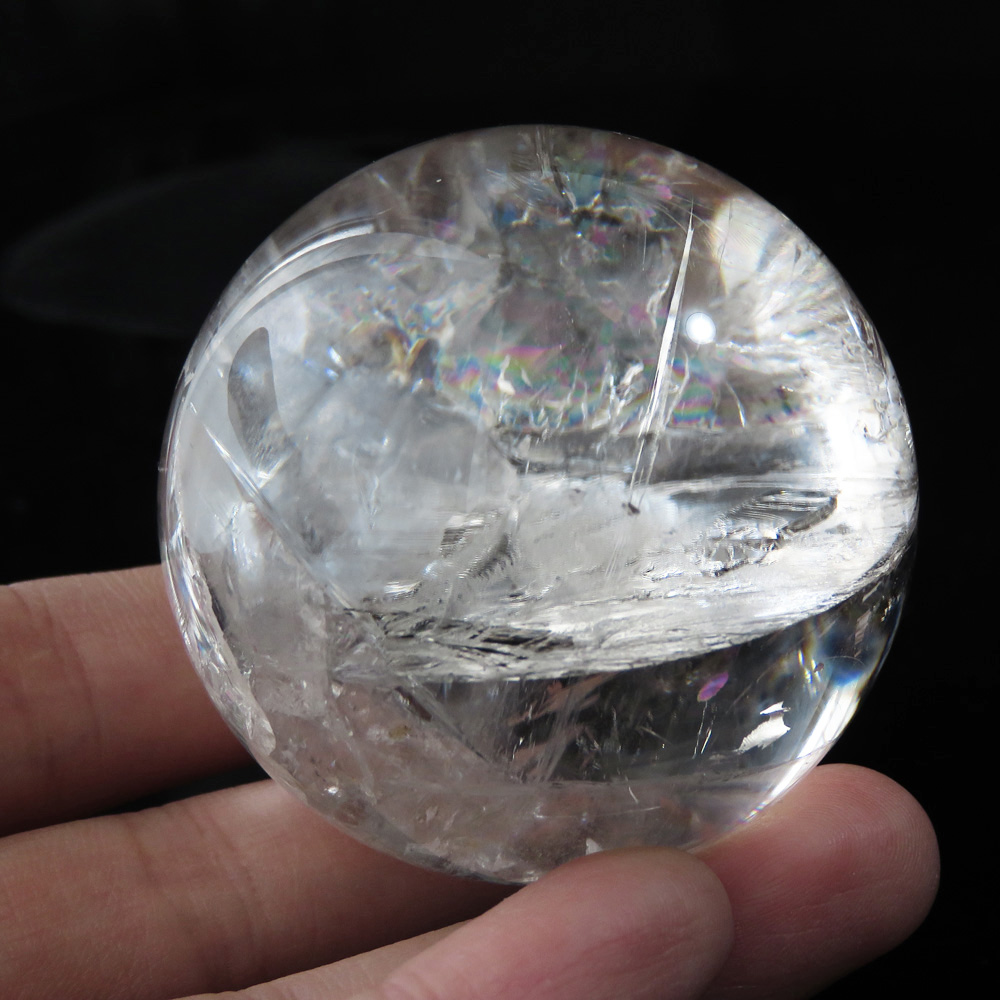 アイリスクォーツ 虹入り 水晶 丸玉  天然石 パワーストーン