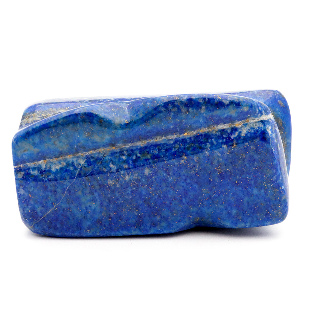 ラピスラズリ 原石 アフガニスタン産 全面磨き ポリッシュ 天然石 青金石 置物 ラフ 1点もの lapis lazuli