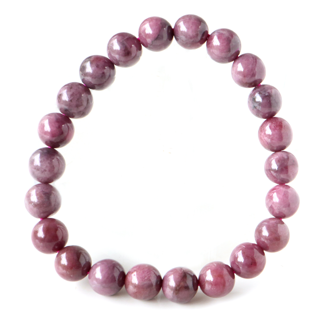 ロードナイト ブレスレット 8mm A＋ランク つやつや ブラジル産 天然石 パワーストーン 贈り物 ギフト父の日 プレゼント