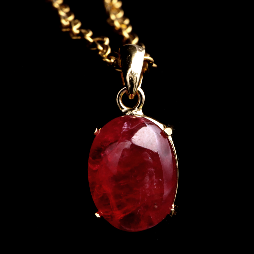 インペリアル ロードナイト ペンダント レディース ブラジル産 天然石 ネックレス 1点物