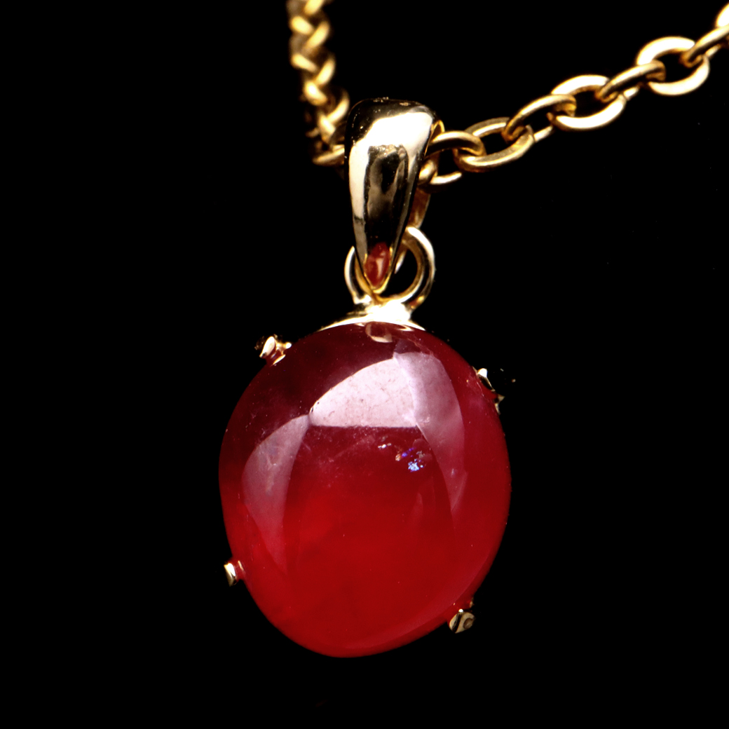 インペリアル ロードナイト ペンダント レディース ブラジル産 天然石 ネックレス 1点物