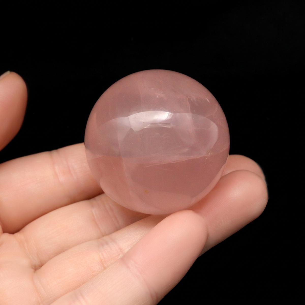 スターローズクォーツ 丸玉 マダガスカル産 1点物 天然石 紅水晶 ヒーリング スフィア パワーストーン 台座付き