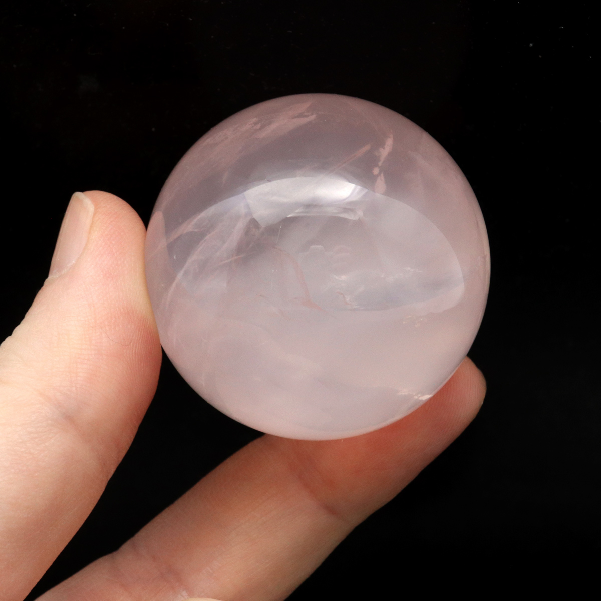 スターローズクォーツ 丸玉 マダガスカル産 1点物 天然石 紅水晶 ヒーリング スフィア パワーストーン 台座付き