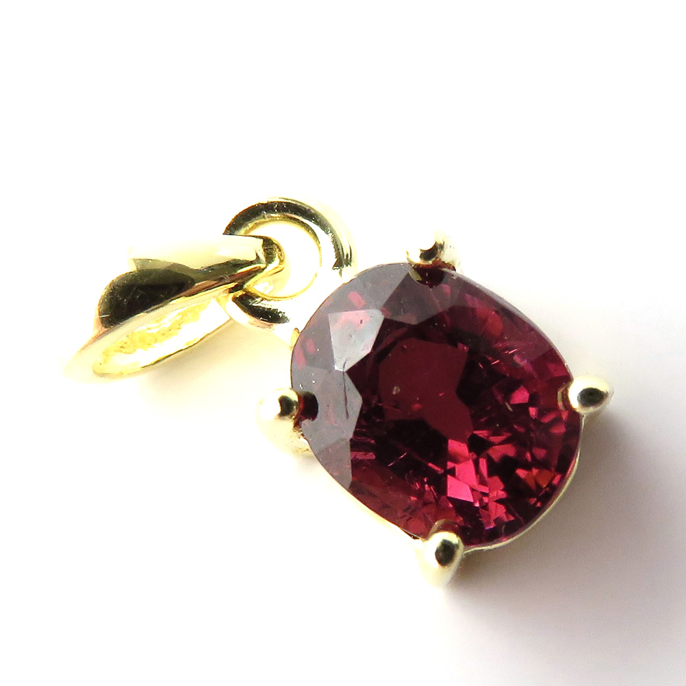 ルベライト レッドトルマリン ペンダント 宝石質 Silver925 チェーン付き