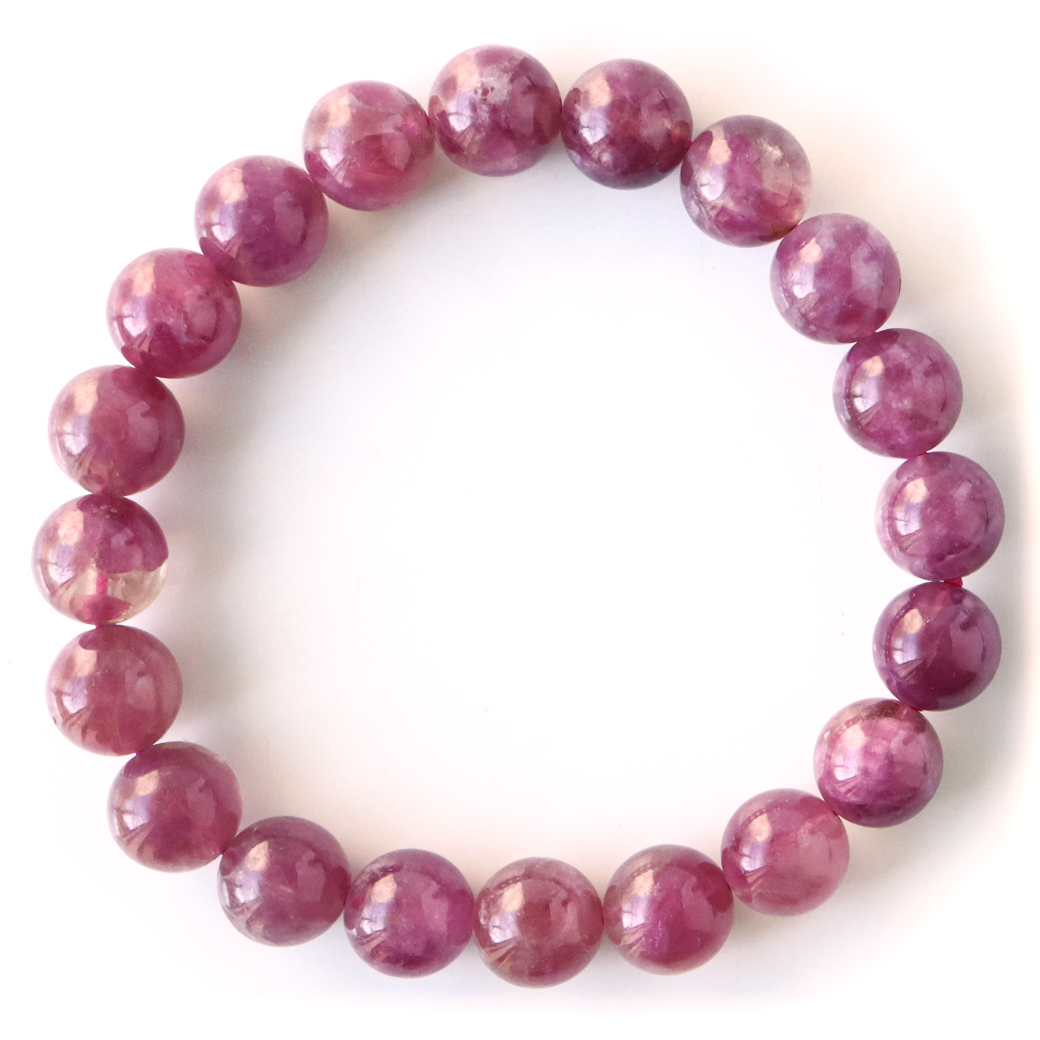 ルベライト ブレスレット ピンクトルマリン 10mm 1点物 10月 誕生石