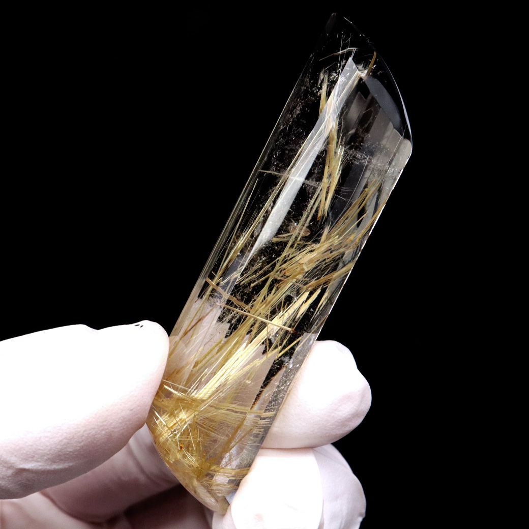 ゴールド ルチルクォーツ ルース 裸石 AAAAAA 金針 水晶 タイチンルチル 風水 金運 宝石質 天然石 パワーストーン 1点もの