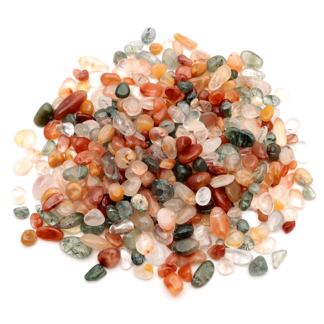 【動画あり】ミックス ルチルクォーツ さざれ石 100g 福禄寿 天然石 パワーストーン 浄化グッズ 母の日