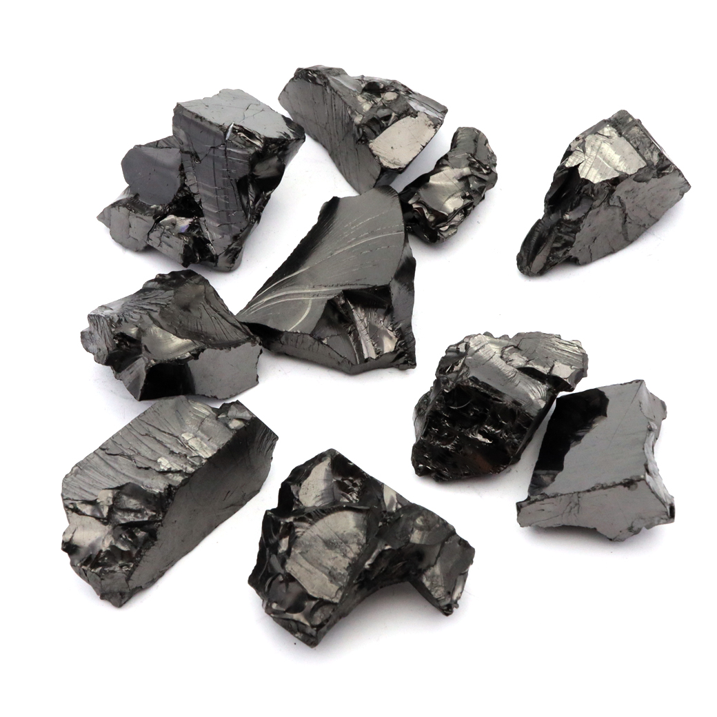 エリートシュンガイト 原石 ロシア カレリア共和国シュンガ 天然石 1点物 パワーストーン Shungite シュンガ石