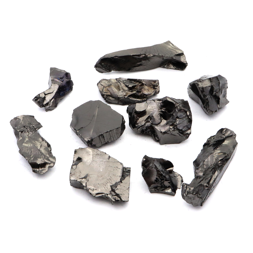 エリートシュンガイト 原石 ロシア カレリア共和国シュンガ 天然石 1点物 パワーストーン Shungite シュンガ石