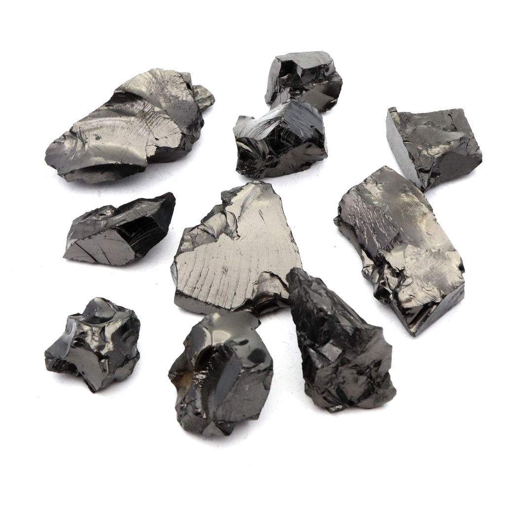 エリートシュンガイト 原石 ロシア カレリア共和国シュンガ 天然石 1点物 パワーストーン Shungite シュンガ石