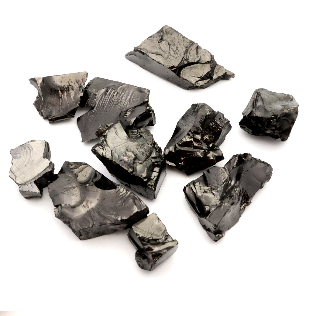 エリートシュンガイト 原石 ロシア カレリア共和国シュンガ 天然石 1点物 パワーストーン Shungite シュンガ石
