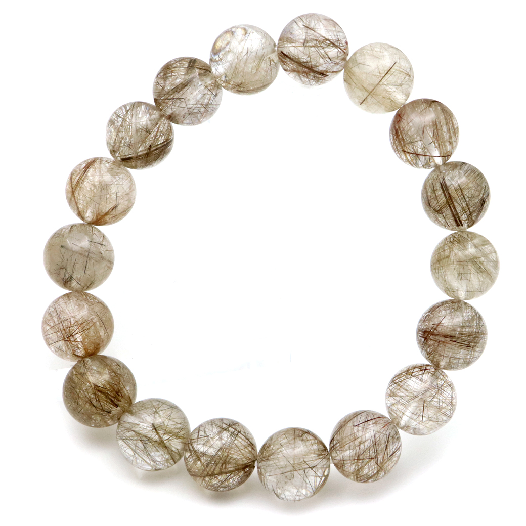 シルバー ルチルクォーツ ブレスレット 針がびっしり密集 天然石 パワーストーン