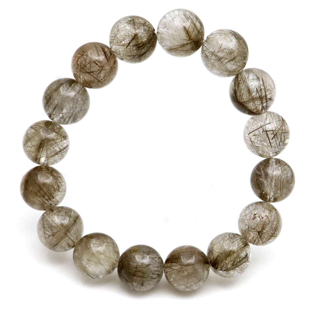 シルバー ルチルクォーツ ブレスレット 針がびっしり密集 天然石 パワーストーン