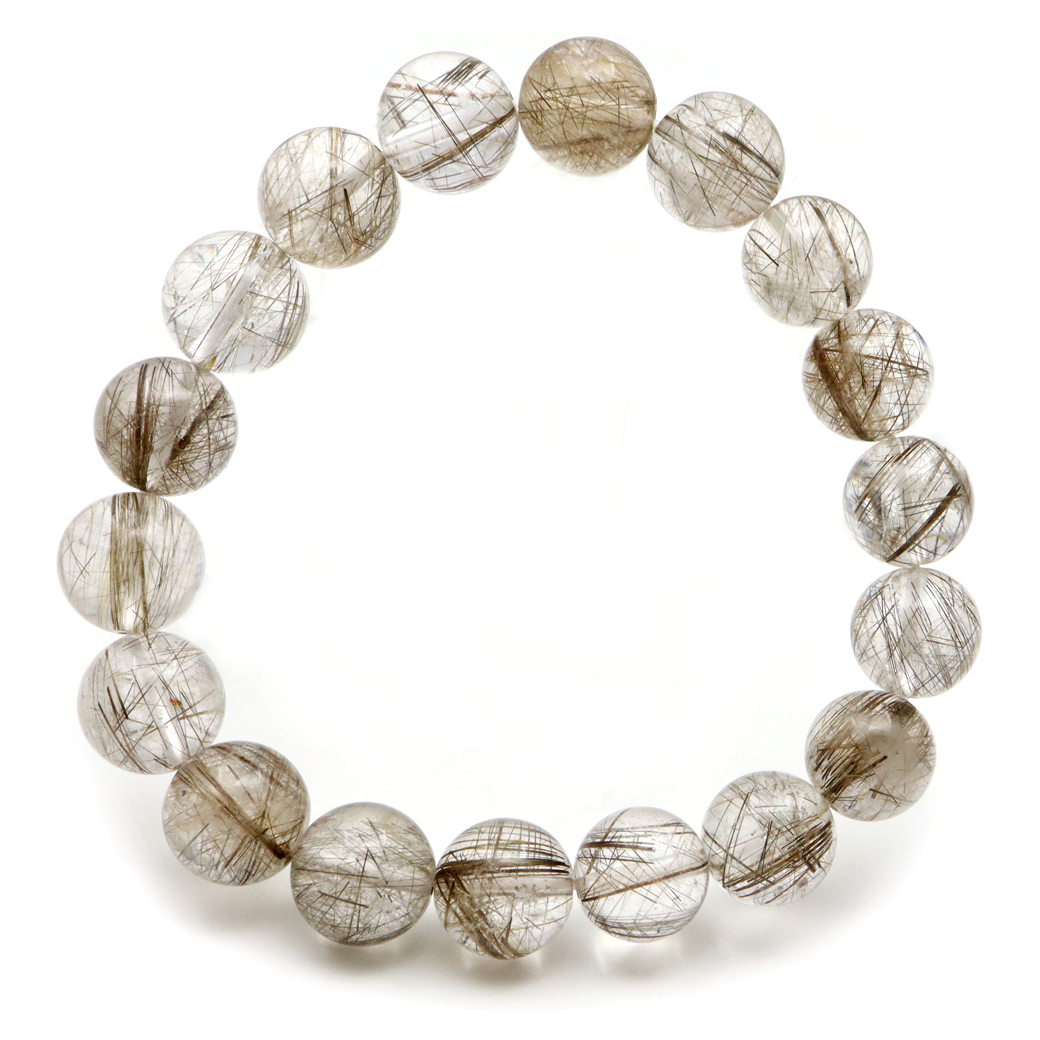 シルバー ルチルクォーツ ブレスレット 針がびっしり密集 天然石 パワーストーン