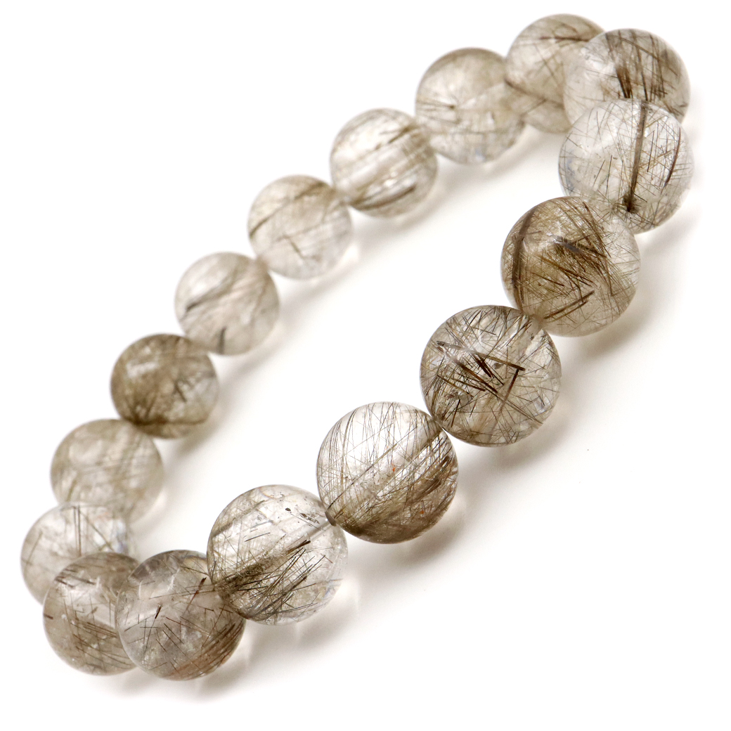 シルバー ルチルクォーツ ブレスレット 針がびっしり密集 天然石 パワーストーン