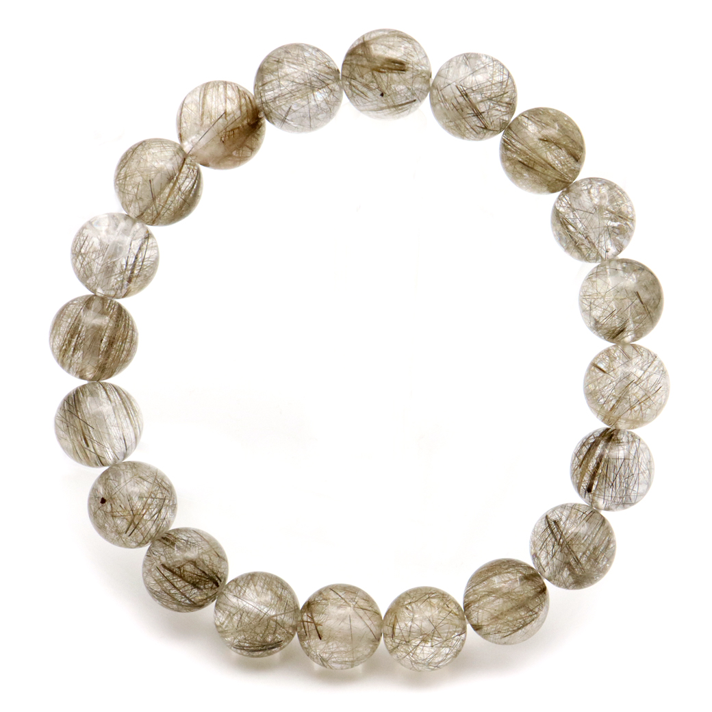 シルバー ルチルクォーツ ブレスレット 針がびっしり密集 天然石 パワーストーン