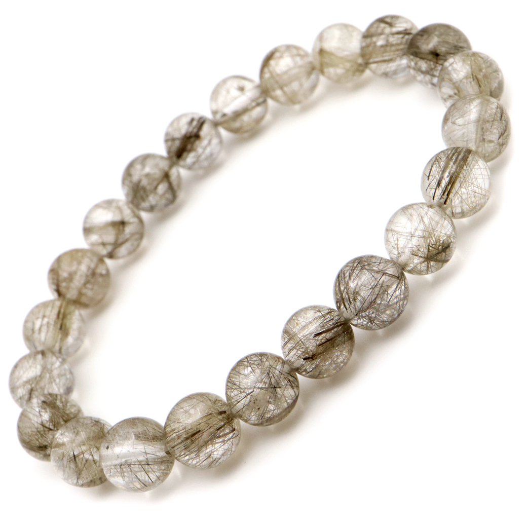 シルバー ルチルクォーツ ブレスレット 針がびっしり密集 天然石 パワーストーン