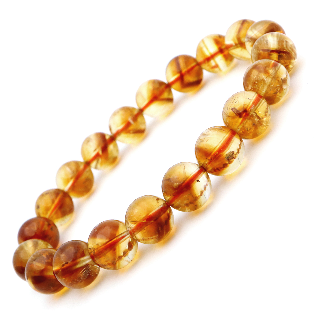 シトリン ファントム ブレスレット 天然石 1点物 11月 誕生石