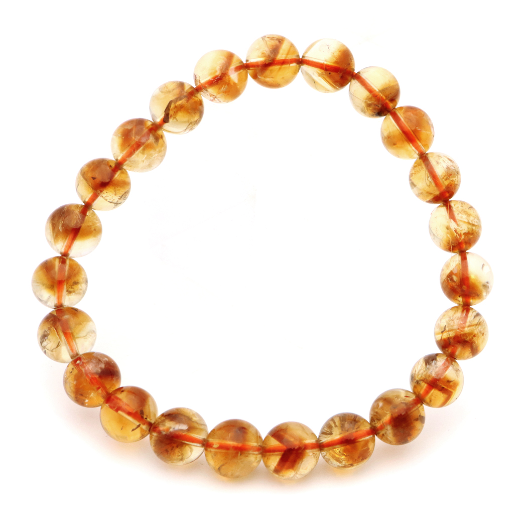 シトリン ファントム ブレスレット 天然石 1点物 11月 誕生石