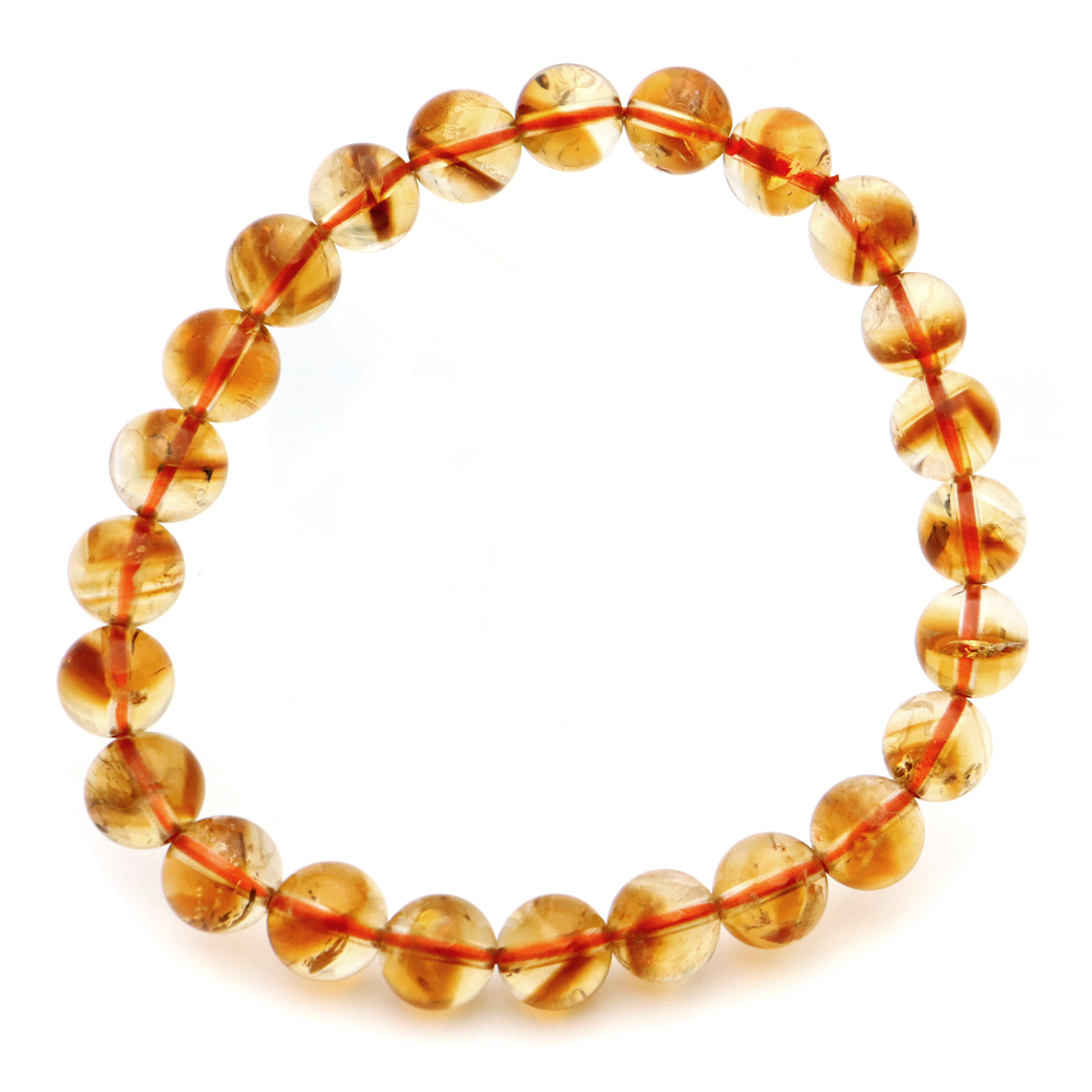 シトリン ファントム ブレスレット 天然石 1点物 11月 誕生石