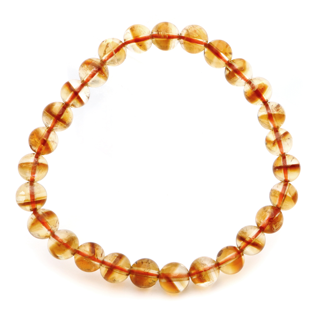 シトリン ファントム ブレスレット 天然石 1点物 11月 誕生石