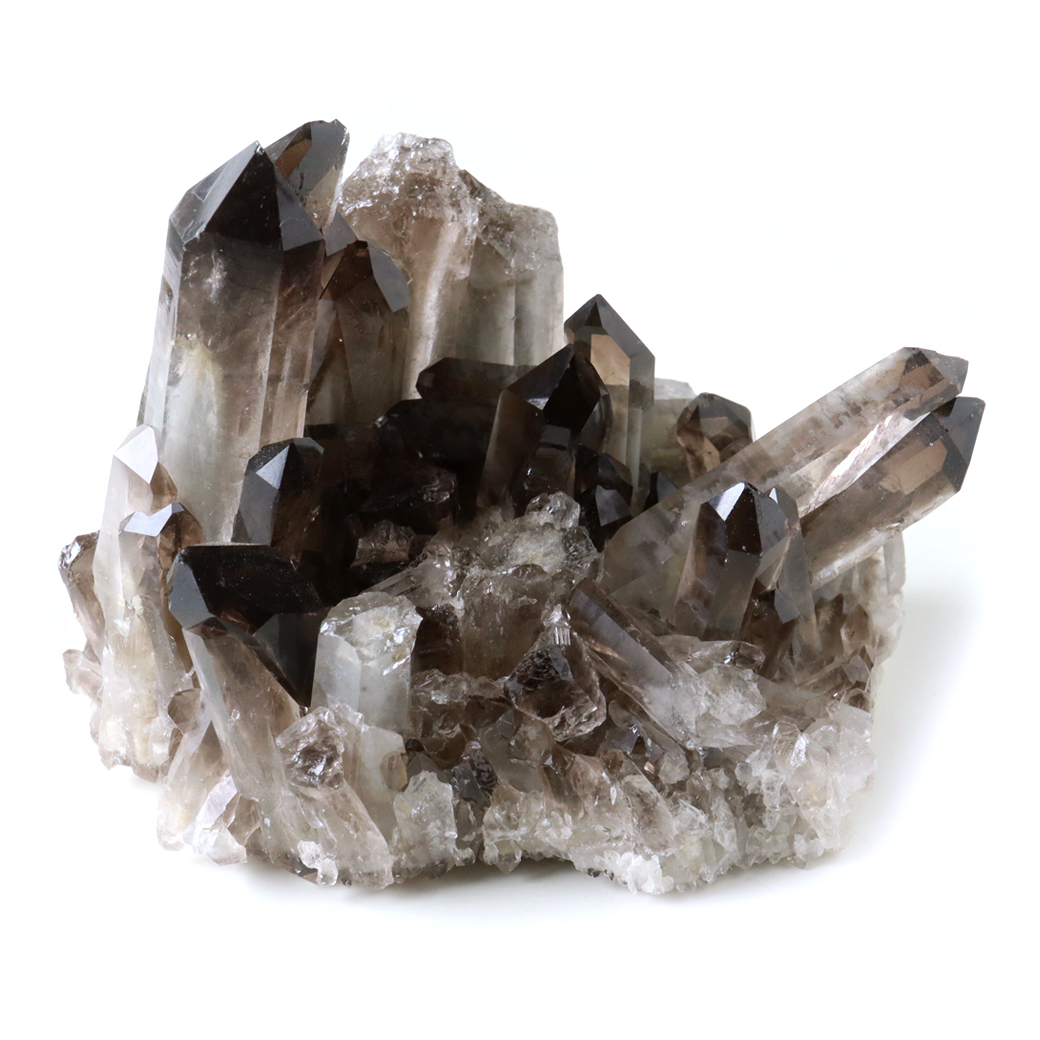 スモーキークォーツ クラスター 天然石 水晶 原石 煙水晶 置き物 ブラジル産 天然石 1点物 お守り 結晶 パワーストーン smoky quartz