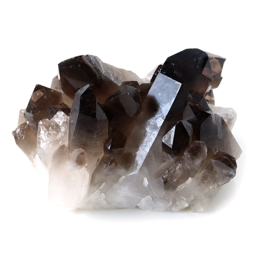 スモーキークォーツ クラスター 天然石 水晶 原石 煙水晶 置き物 ブラジル産 天然石 1点物 お守り 結晶 パワーストーン smoky quartz