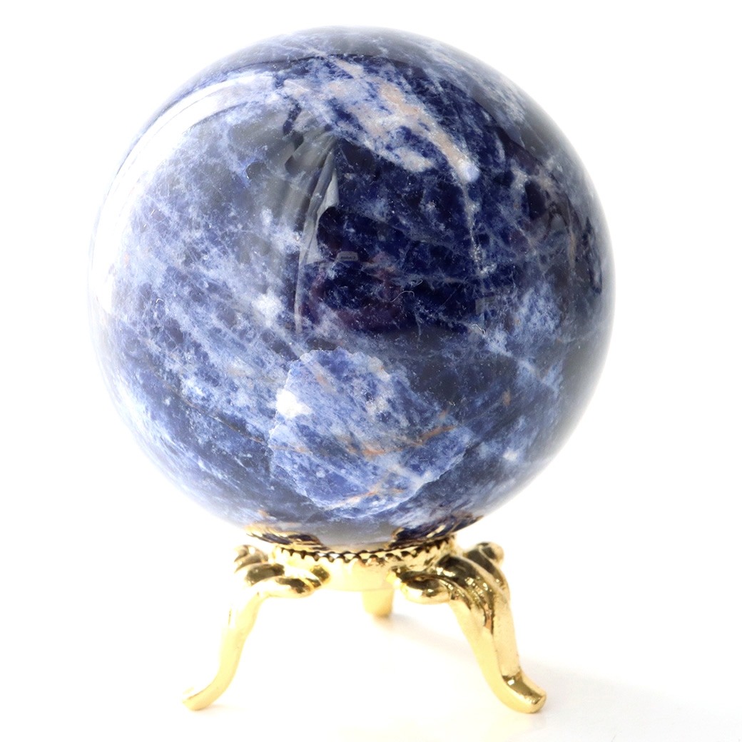 ソーダライト 丸玉 1点物 天然石 置き物