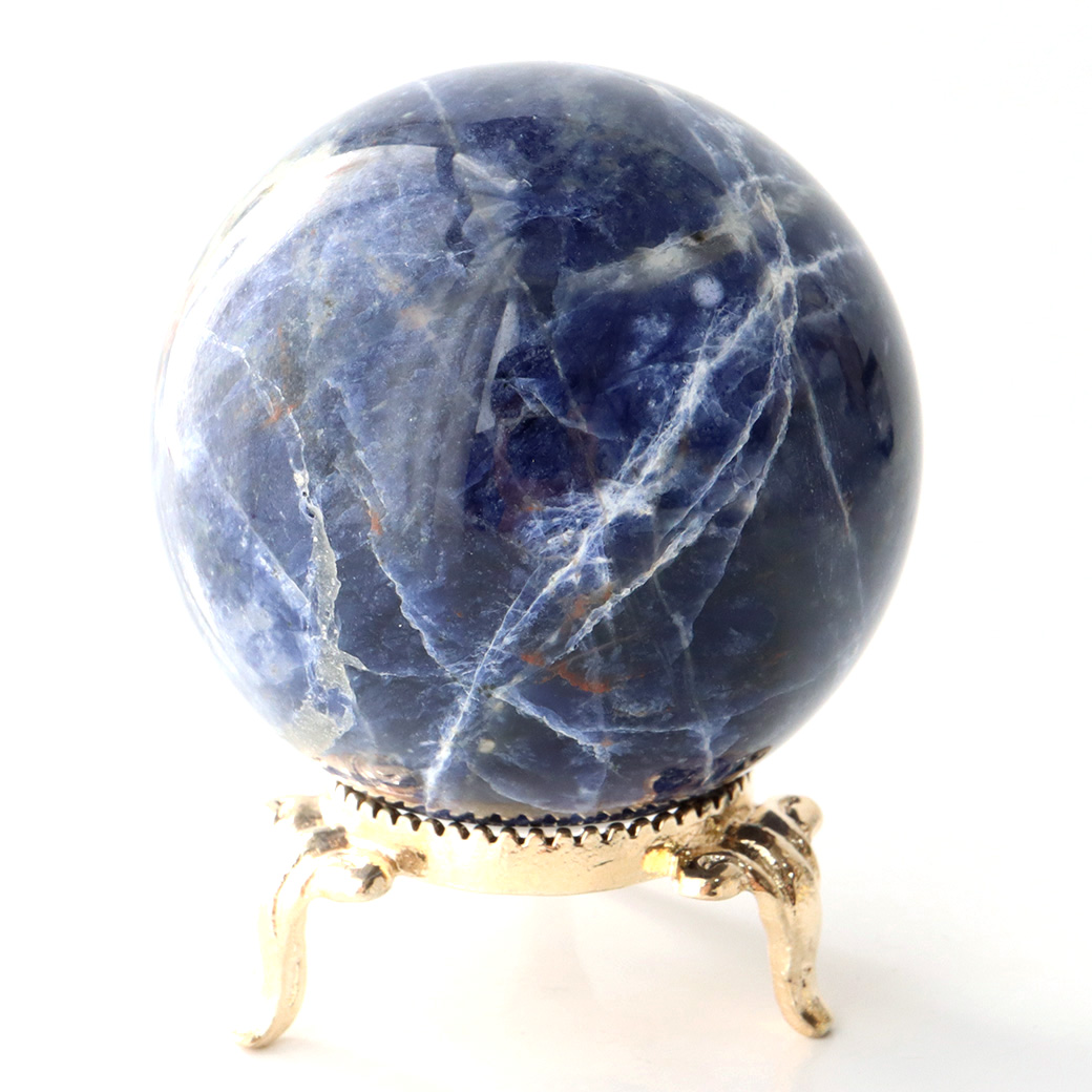 ソーダライト 丸玉 1点物 天然石 置き物