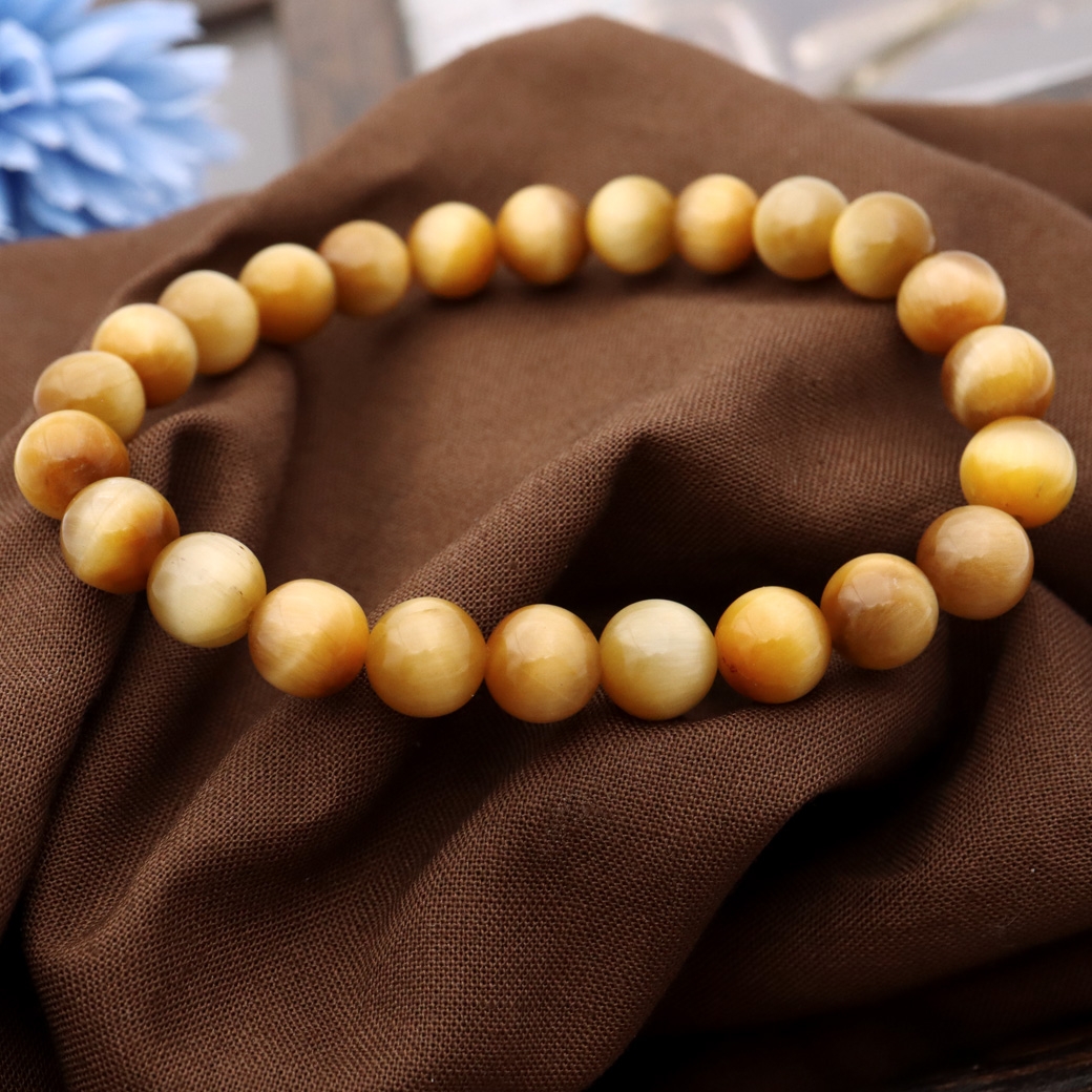 ゴールデンタイガーアイ ブレスレット 16mm メンズ レディース 天然石 パワーストーン 送料無料