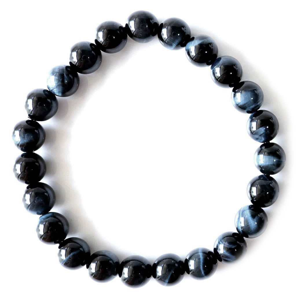 ブルー タイガーアイ ブレスレット 8mm キャッツアイ 青虎目 パワーストーン 母の日 ホワイトデー プレゼント お返し