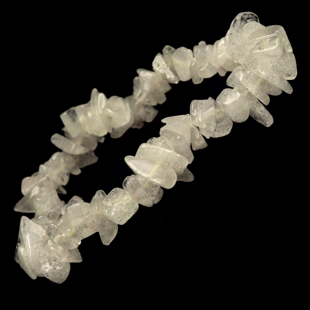 リビアングラス ブレスレット さざれタイプ エジプト産 インパクトガラス 衝突溶融ガラス