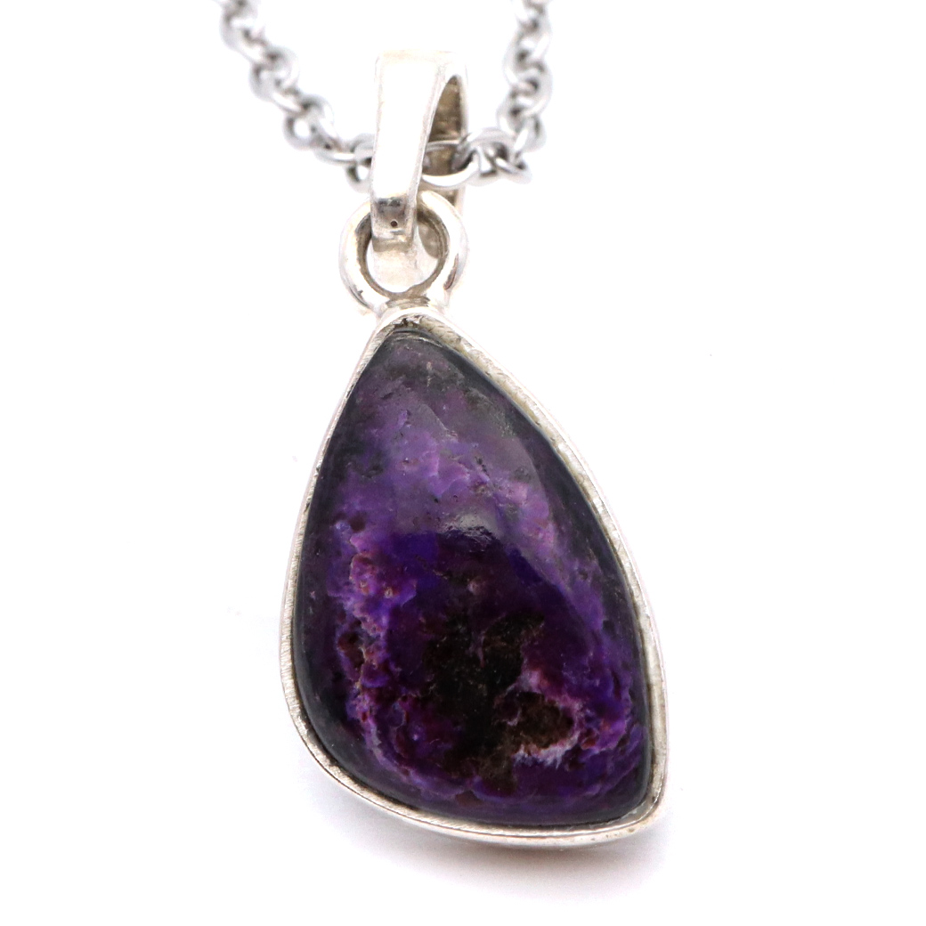 スギライト ネックレス 天然石 ペンダント 1点もの 南アフリカ産 Silver925 ツーソン展示会商品 sugilite 杉石 母の日